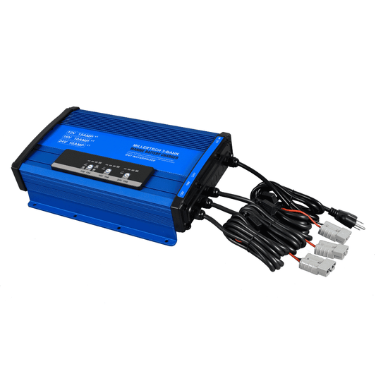 MillerTech 12V, 16V, 24V 3-Bank Battery Charger (121624-3)