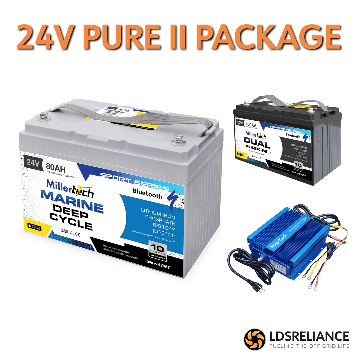 24V Pure II Lithium Boat Battery Upgrade Package