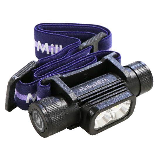 MillerTech Double Power LED Headlamp With Rechargeable 18650 Lithium Battery (555)