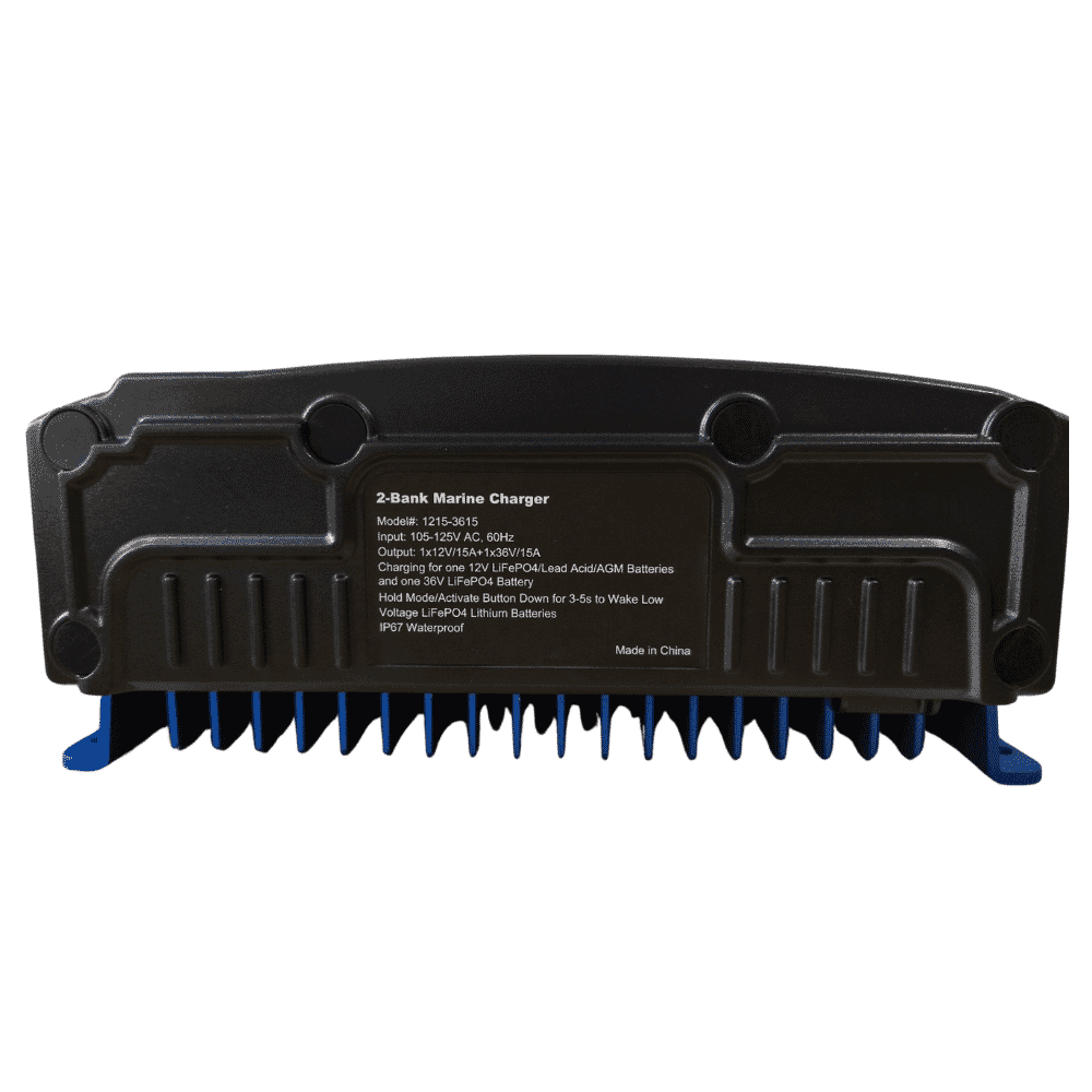 MillerTech Dual Output 12V/36V MARINE Lithium Iron Phosphate Battery Charger (1215-3615)