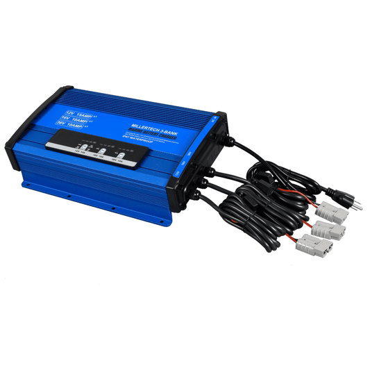 MillerTech 12V, 16V, 36V 3-Bank Battery Charger (121636-3)