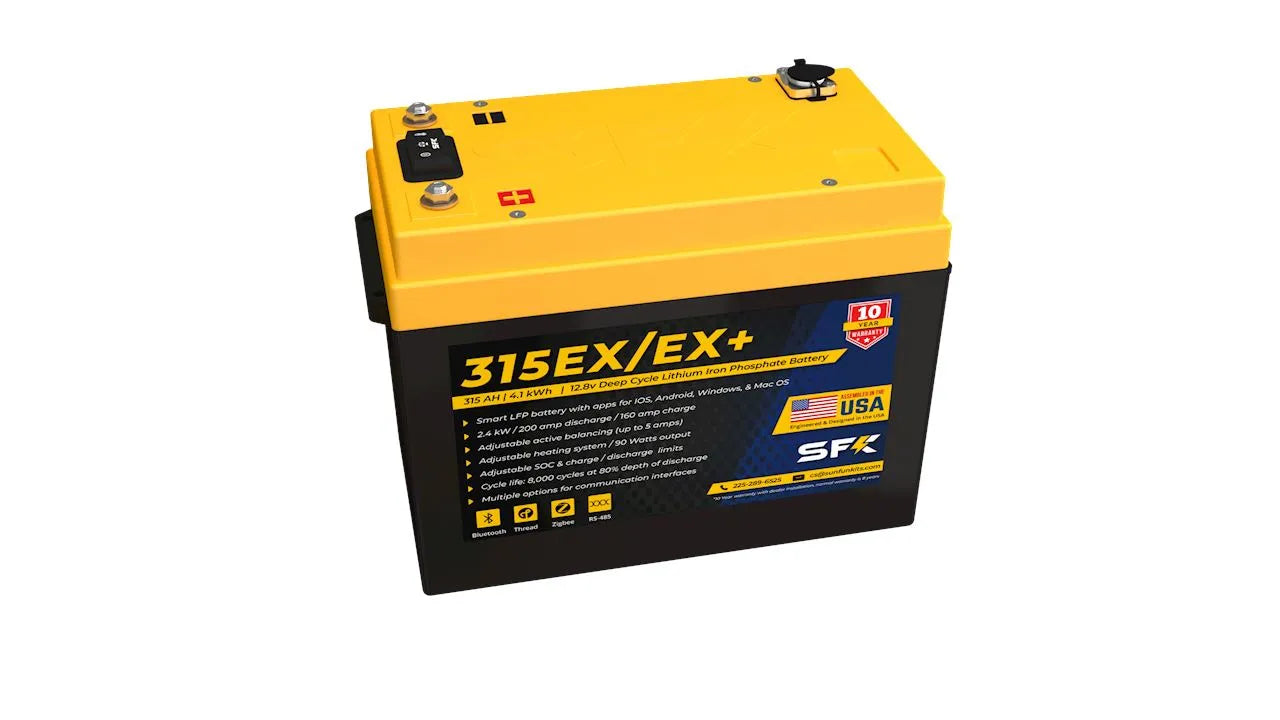 SFK 315EX 12V 315Ah Lithium Deep Cycle Battery With Victron Communications & Dual Heating (SFK315EX)