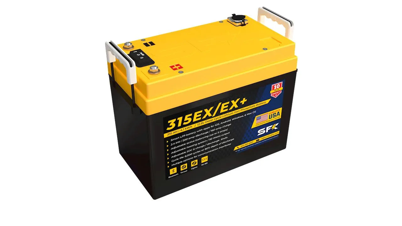 SFK 315EX 12V 315Ah Lithium Deep Cycle Battery With Victron Communications & Dual Heating (SFK315EX)