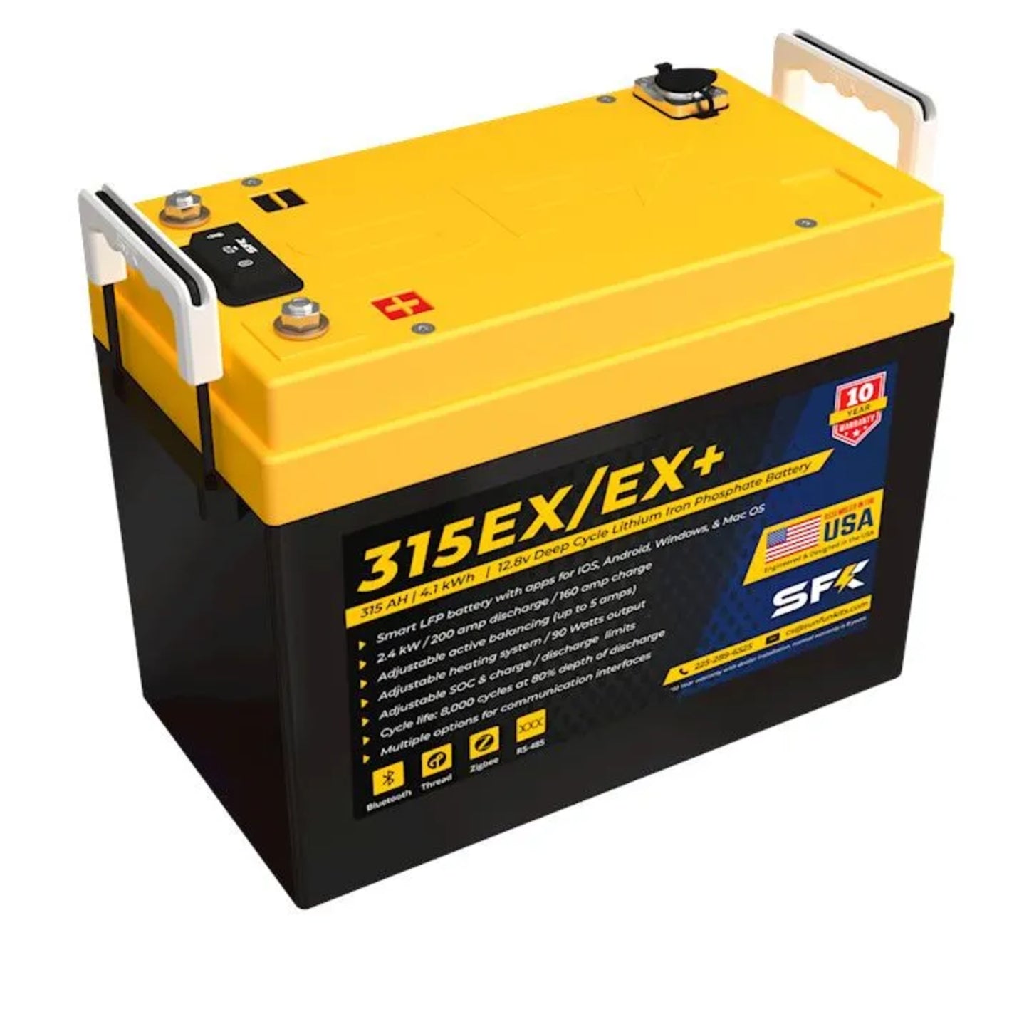 SFK 315EX 12V 315Ah Lithium Deep Cycle Battery With Victron Communications & Dual Heating (SFK315EX)