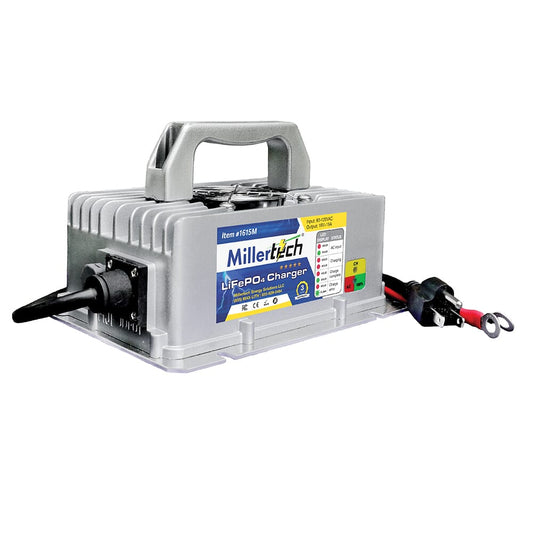 MillerTech 16V 15A MARINE On-board Lithium Iron Phosphate Battery Charger (1615M)