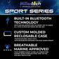 MillerTech 65Ah 16V MARINE Electronics Bluetooth Lithium Iron Phosphate (LiFePO4) Deep Cycle Battery (1665BT)