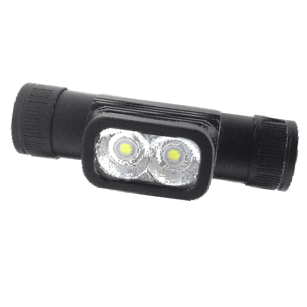MillerTech Double Power LED Headlamp With Rechargeable 18650 Lithium Battery (555)