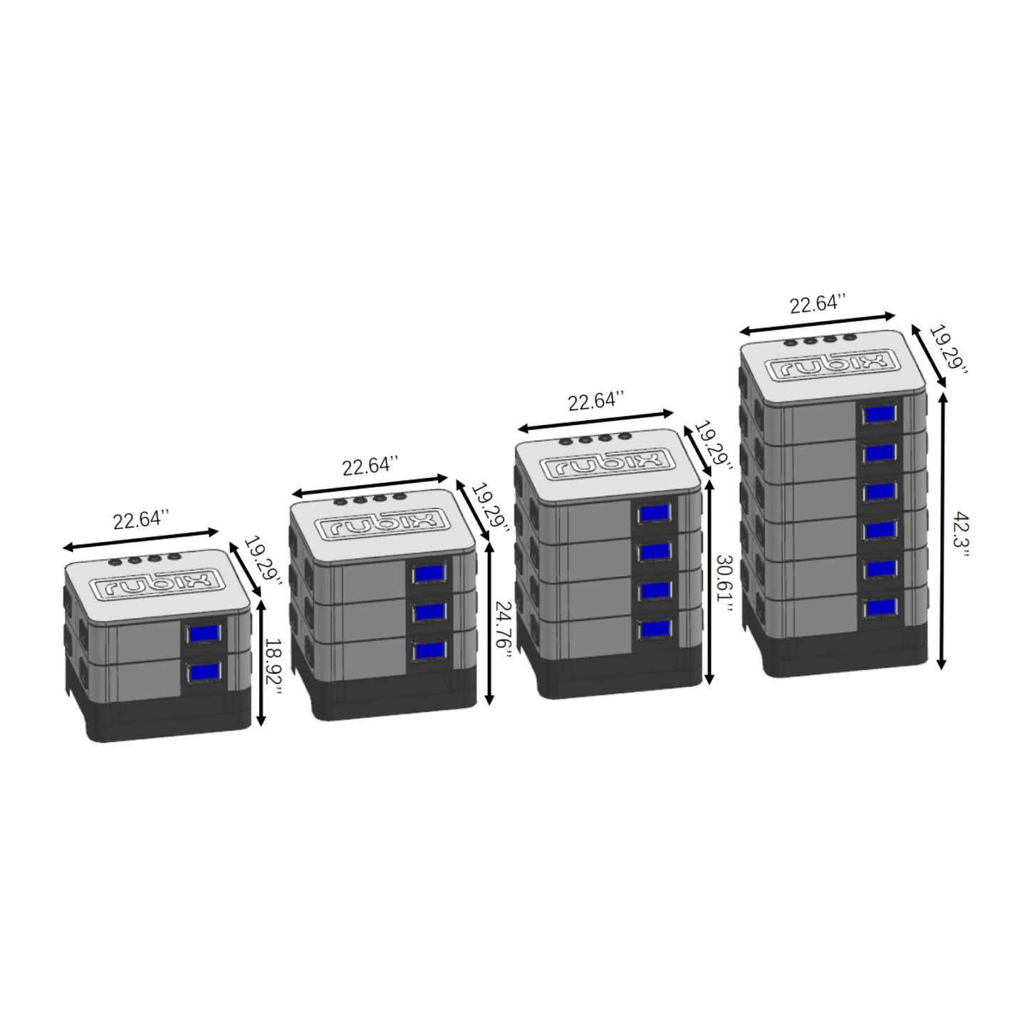 Rubix Stack Series 48V 100Ah ESS Lithium Battery (RS51100)