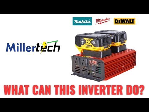 MillerTech EDISON 600W Power Tool Battery Inverter 186 I